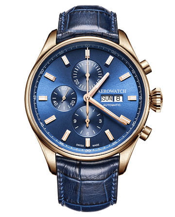 Aerowatch Les Grandes Classiques Chrono Day Date 61989 RO01